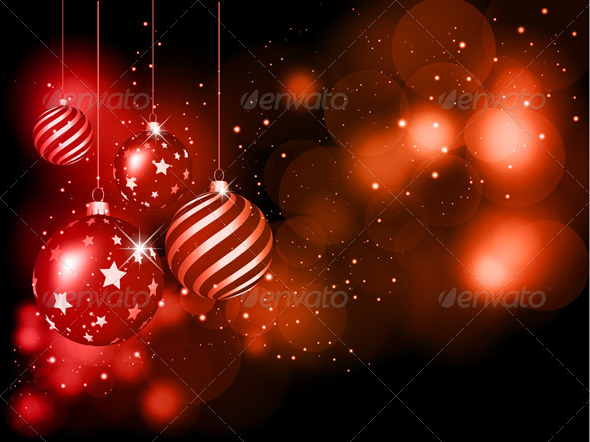 Christmas bauble background Christmas bauble background