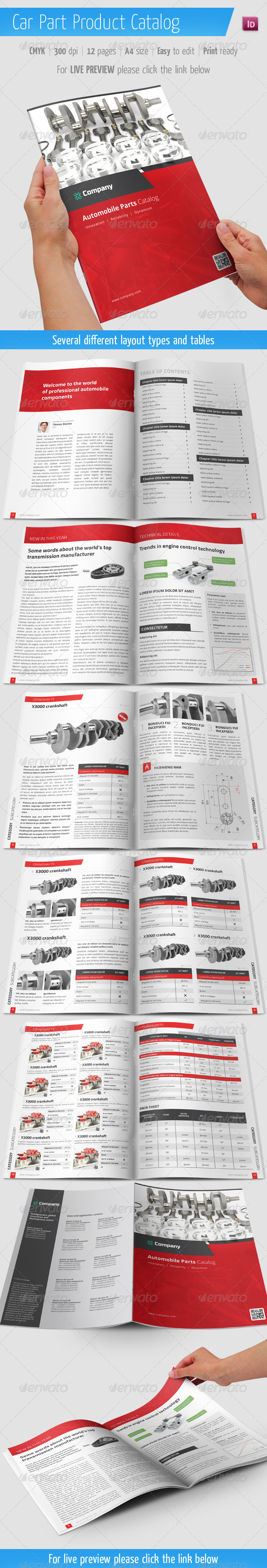 Car Part Product Catalog - Automobile Brochure - Catalogs Brochures