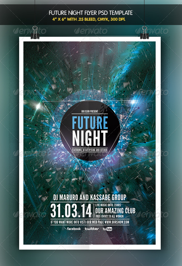 Future Night | Flyer Template - Clubs & Parties Events