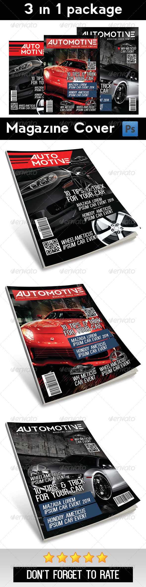 Automotive Magazine Cover Vol 1 Automotive Magazine Cover Vol 1