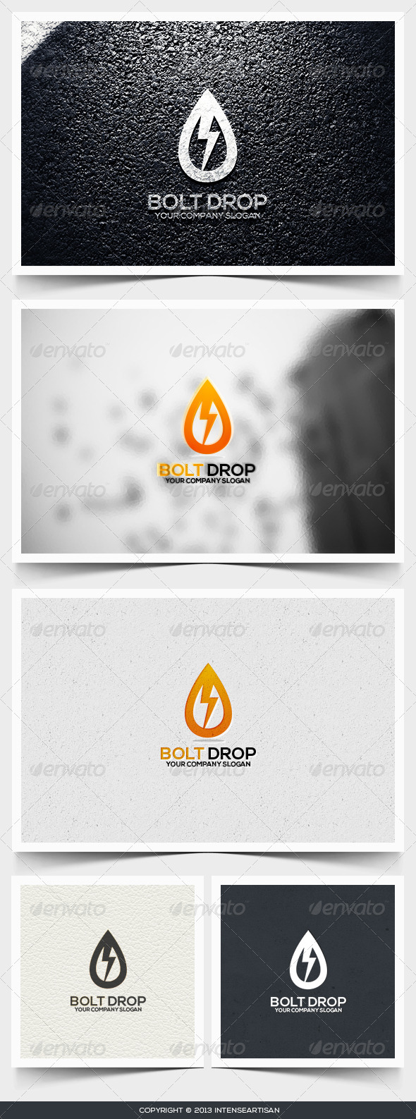 Bolt Drop Logo Template Bolt Drop Logo Template