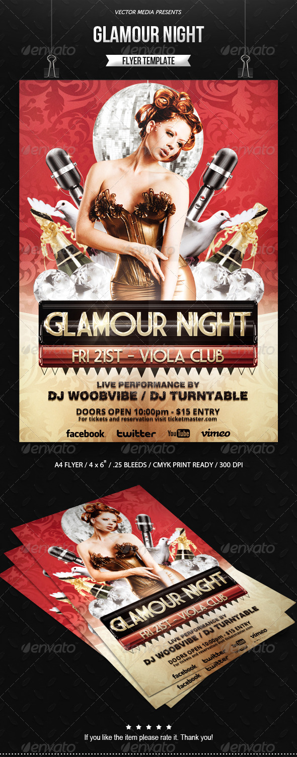 Glamour Night Flyer Glamour Night Flyer