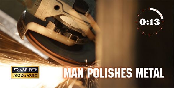Man Polishes Metal 2 Man Polishes Metal 2