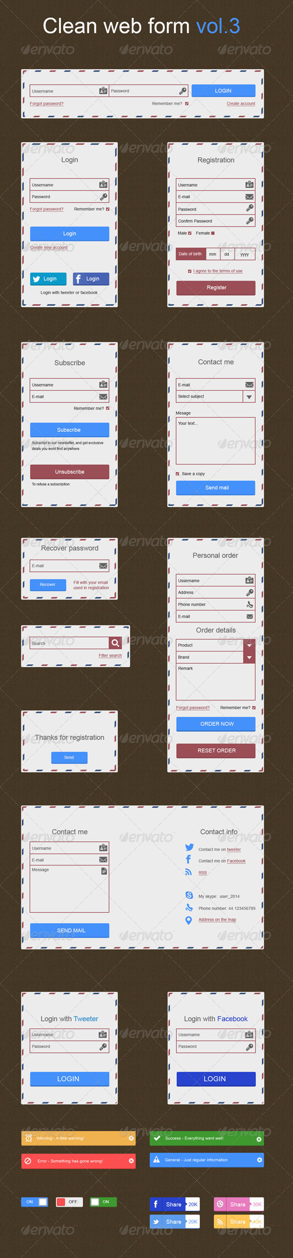 Clean web forms vol.3 Clean web forms vol.3