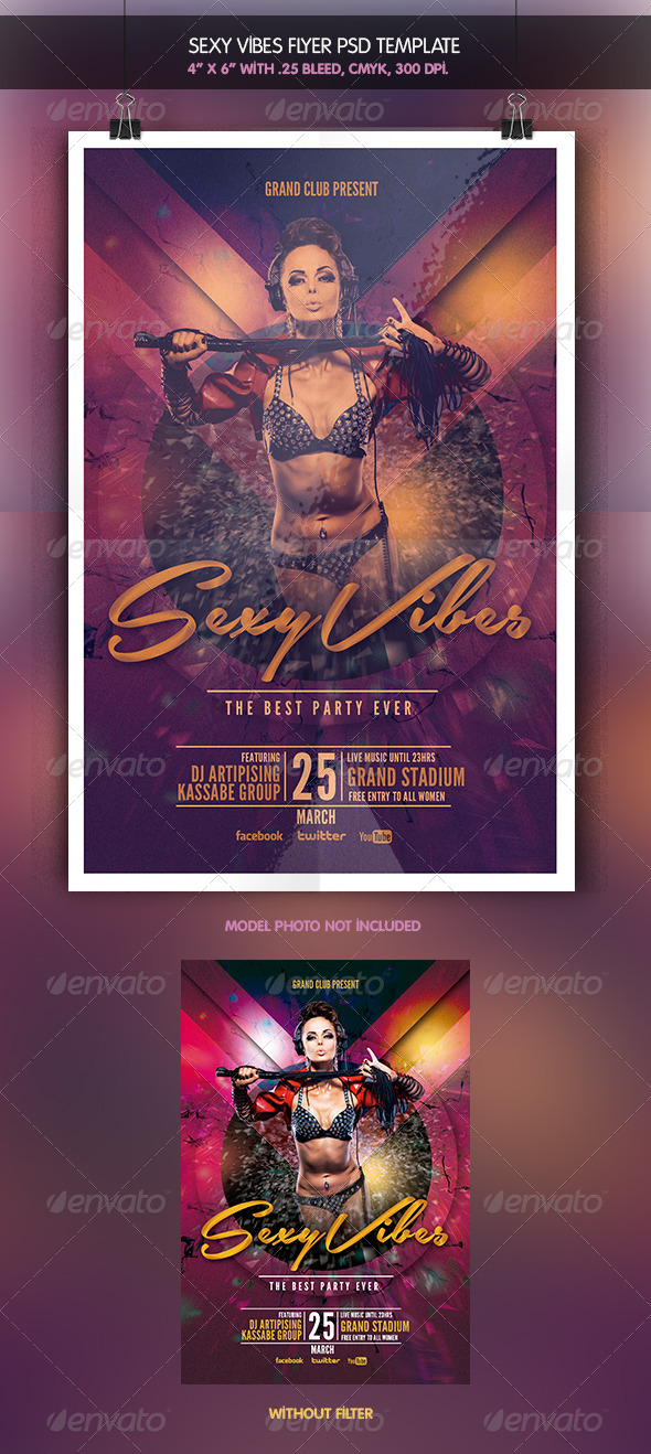 Sexy Vibes | Flyer Template - Clubs & Parties Events