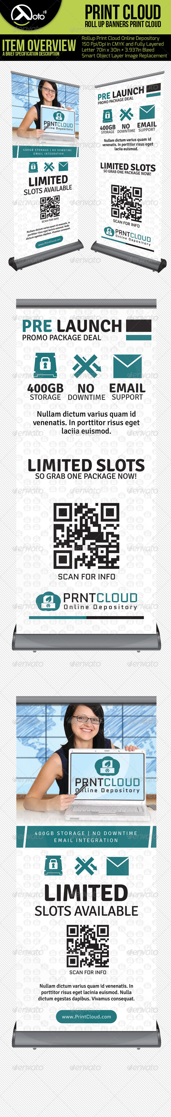 Print Cloud Online Depository Roll Up Banners - Signage Print Templates