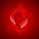 Red Hearts Valentine's Day Background