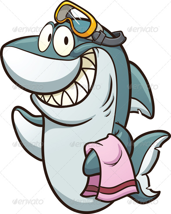 Download Shark with Goggles | GraphicRiver