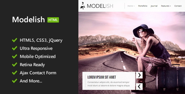 Modelish - HTML5 Site Template