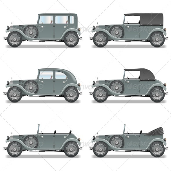 Vector Retro Cars