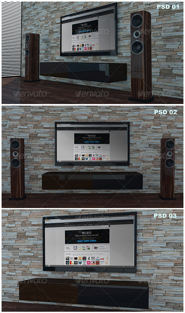 Living Room Tv Mock-Up Living Room Tv Mock-Up