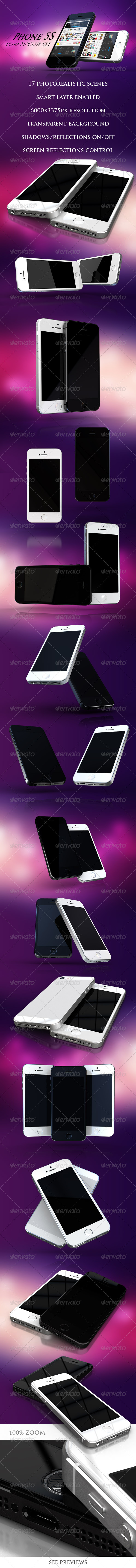 Phone 5S Ultra Mockup Set