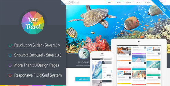 Love Travel - Creative Travel Agency Theme HTML5