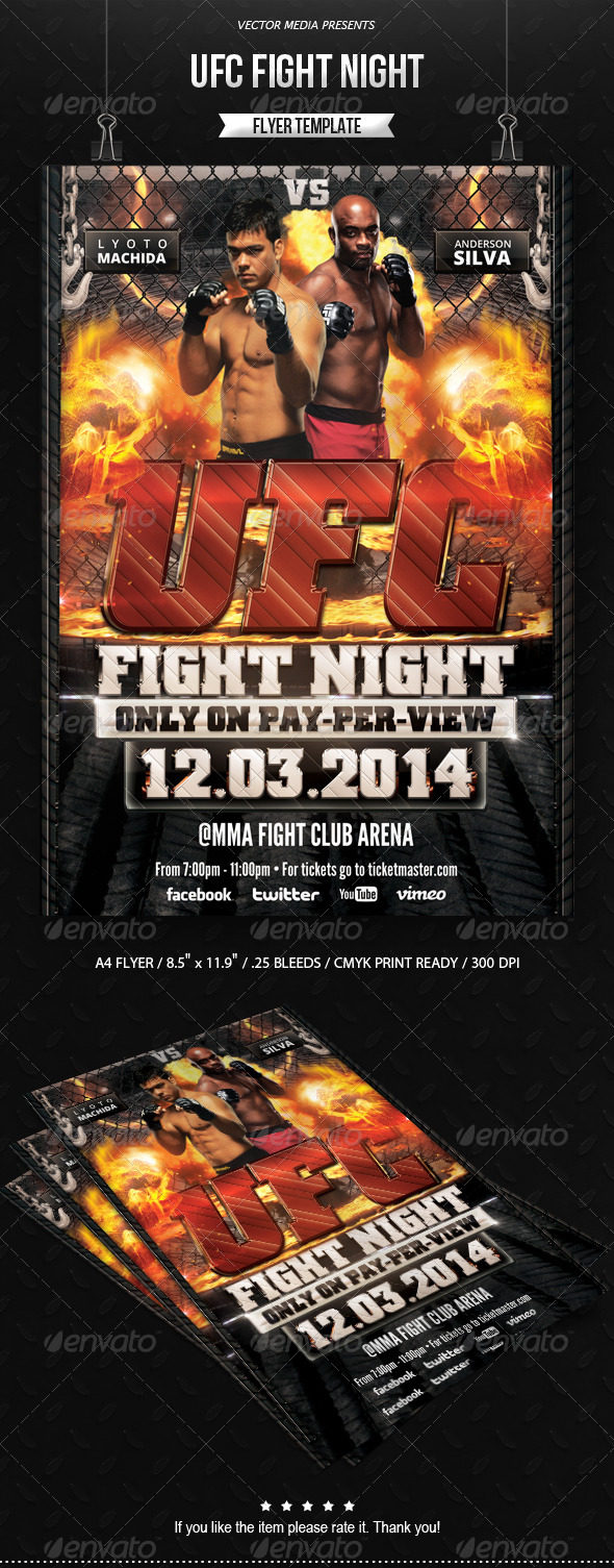 UFC Fight Night Flyer UFC Fight Night Flyer