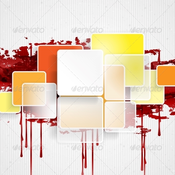 White Square Element On Stripes Background White Square Element On Stripes Background