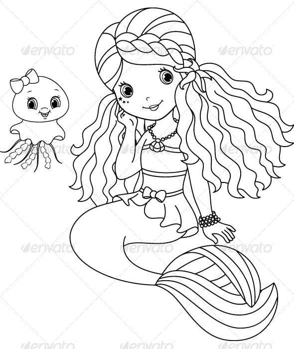 h20 mermaid coloring pages - photo #45