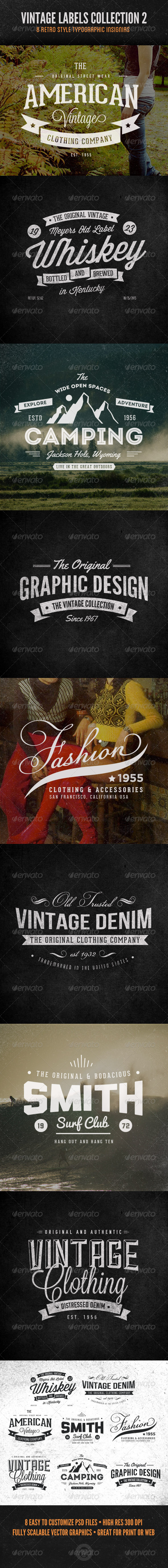 Vintage Labels and Logos Collection 2 Vintage Labels and Logos Collection 2