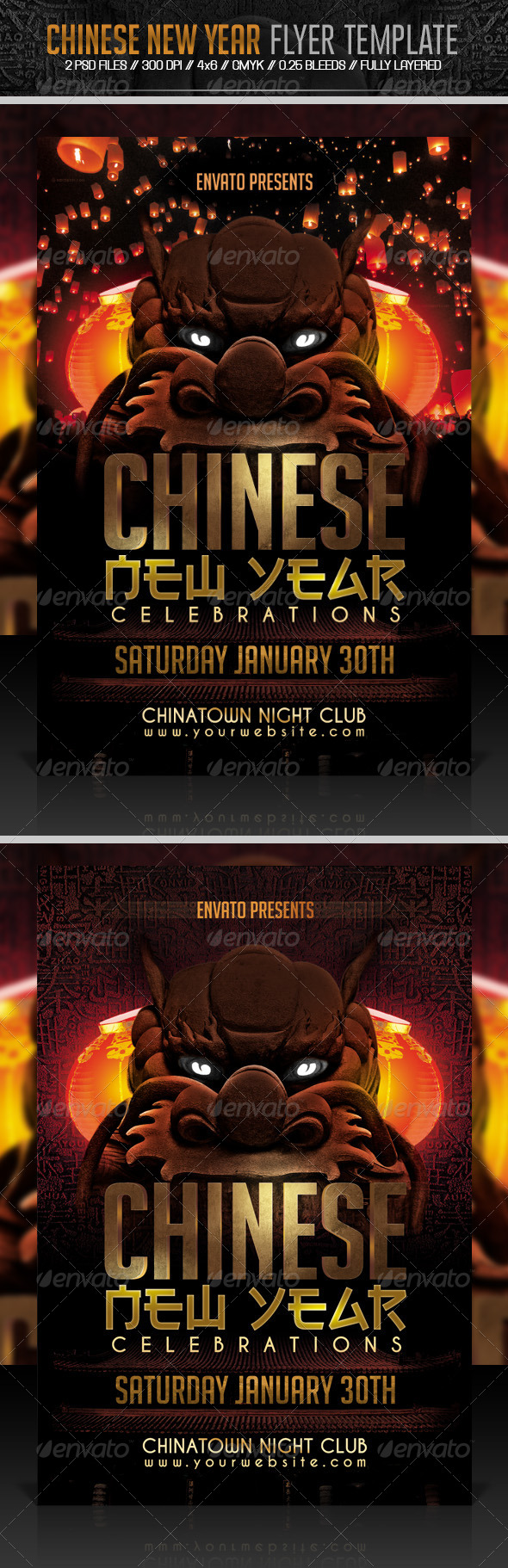 Chinese New Year Flyer Template