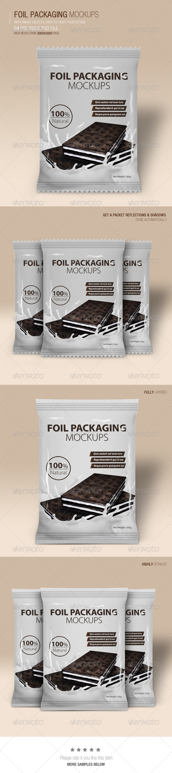 Foil Packaging Mockups Vol.2