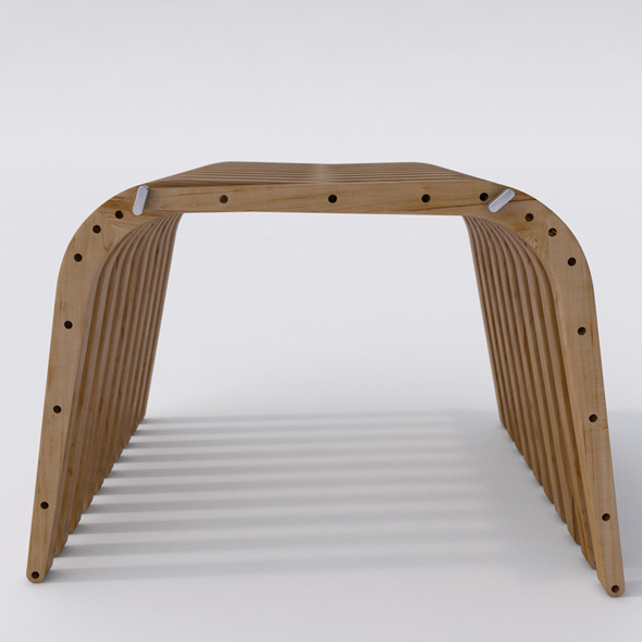 Wooden Bench 74 BOOMERANG Wooden Bench 74 BOOMERANG