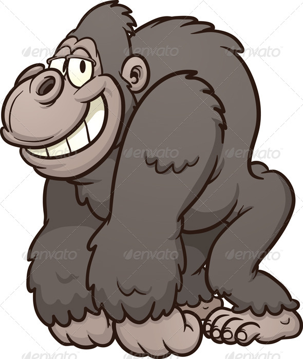 Cartoon Gorilla Cartoon Gorilla