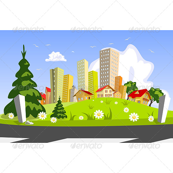 Abstract Vector City Abstract Vector City