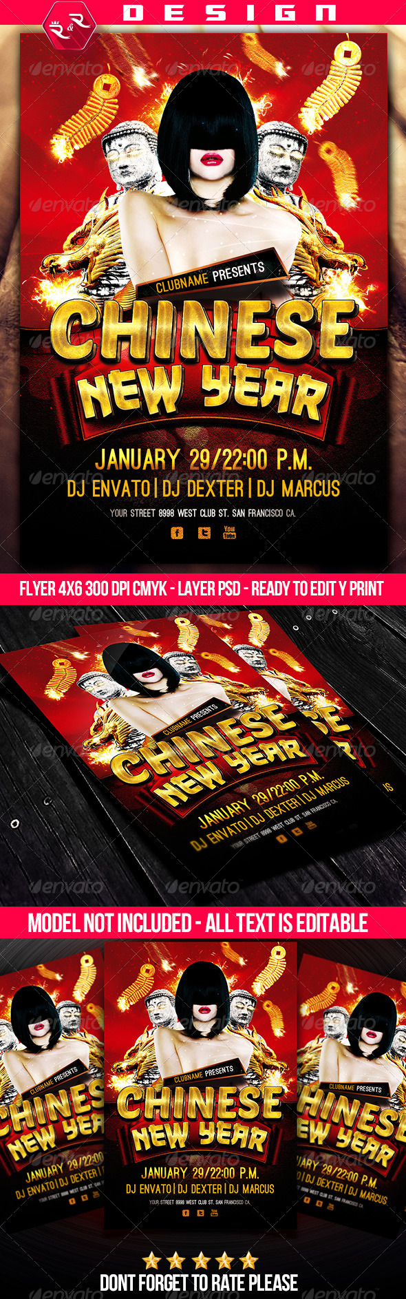 Chinese New Year Flyer Template - Holidays Events