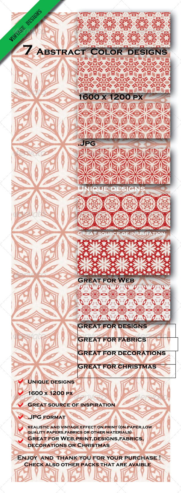7 Abstract Gift Paper Designs 7 Abstract Gift Paper Designs