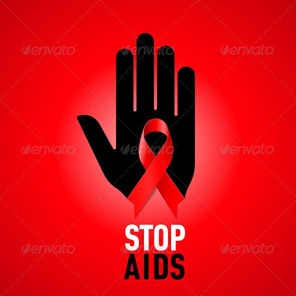 Stop AIDS Sign Stop AIDS Sign