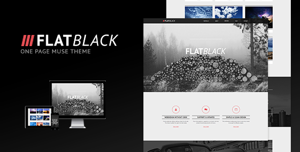 ThemeForest Flatblack One Page Muse Theme 6609704 ThemeForest Flatblack One Page Muse Theme 6609704