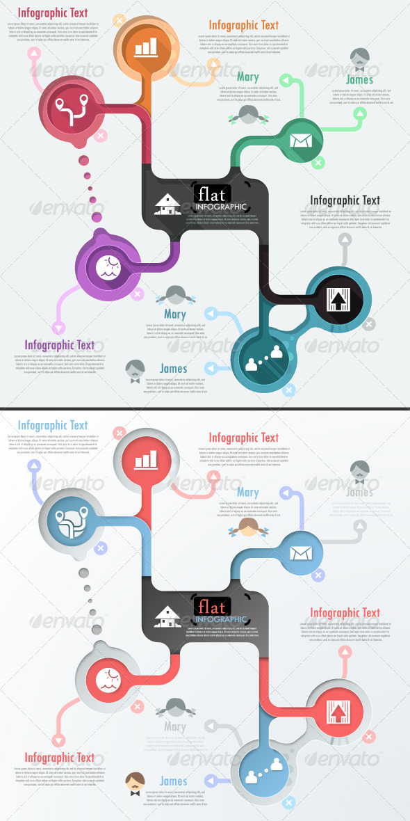 GraphicRiver Flat Infographic Banner Two Versions 6610542 GraphicRiver Flat Infographic Banner Two Versions 6610542
