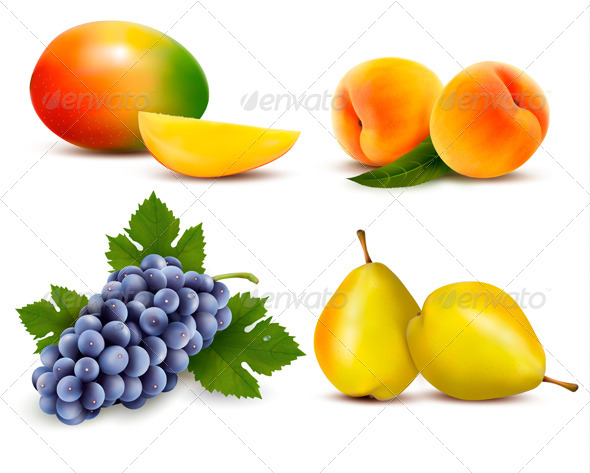 Big Group of Different Fruit