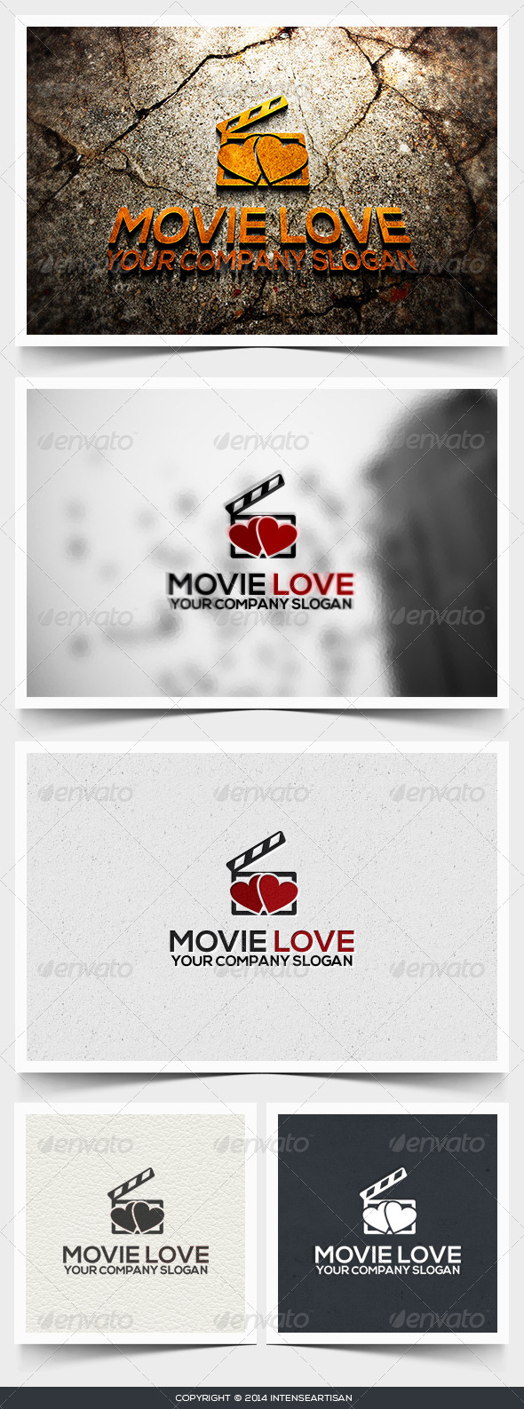 Movie Love Logo Template Movie Love Logo Template
