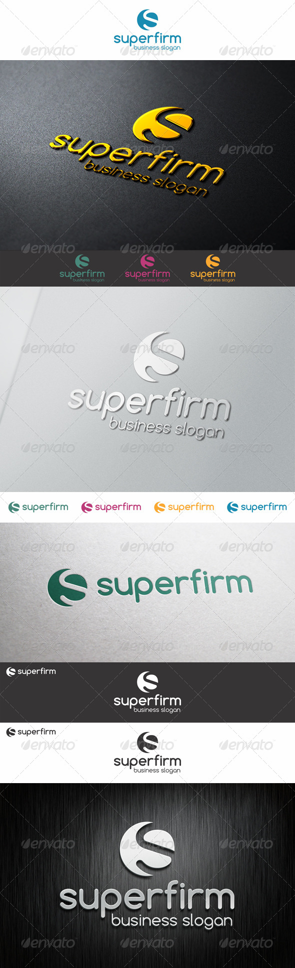 S Logo Shape - Super Firm - Letters Logo Templates