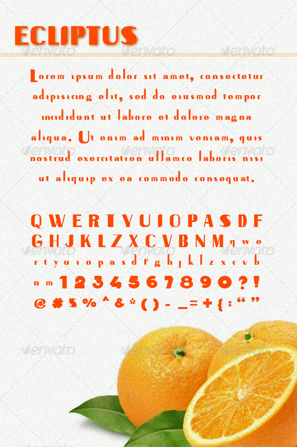 Ecliptus Sans Serif Font - Sans-Serif Fonts
