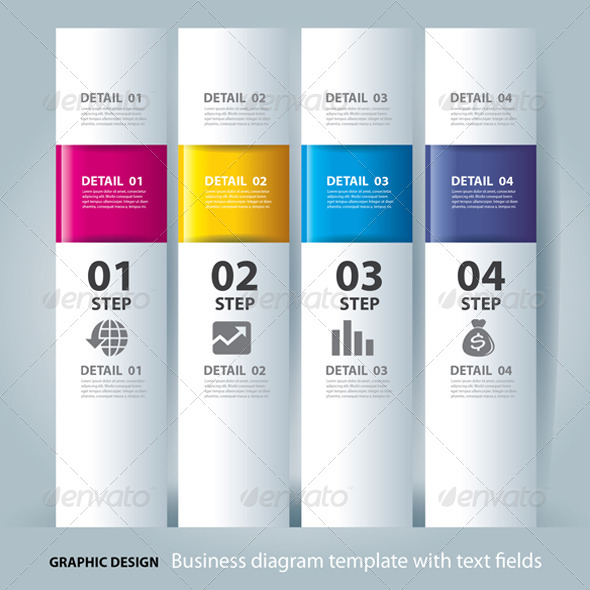 GraphicRiver Business Step Paper Chart and Design Template 6625487 GraphicRiver Business Step Paper Chart and Design Template 6625487