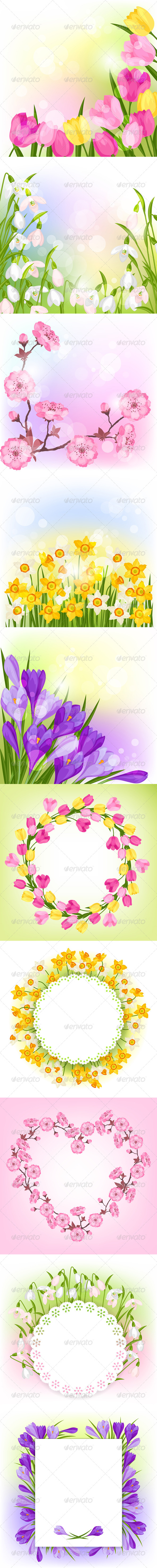 Spring Flowers Natural Backgrounds Spring Flowers Natural Backgrounds