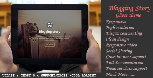 ThemeForest Blogging Story Responsive Ghost 0.4 Theme 6502806 ThemeForest Blogging Story Responsive Ghost 0.4 Theme 6502806