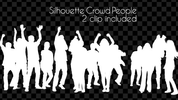 Silhouette Crowd People Silhouette Crowd People