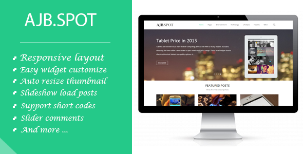 Ajbspot | Responsive Multipurpose Blogger Template