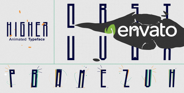 Higher Animated Typeface Higher Animated Typeface