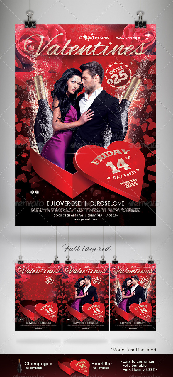 Valentines Day Party Flyer