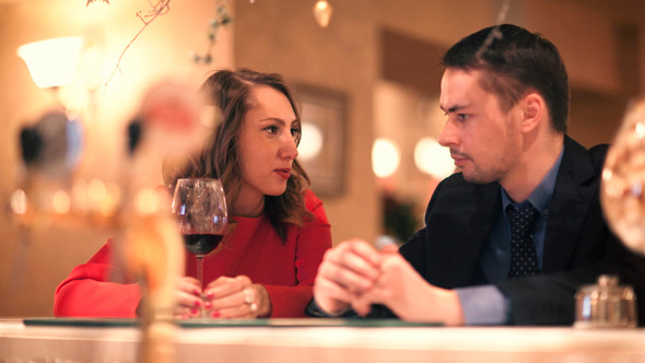 Man and Woman Talking Man and Woman Talking