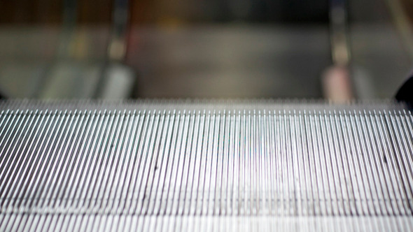 Escalator Running Down Escalator Running Down