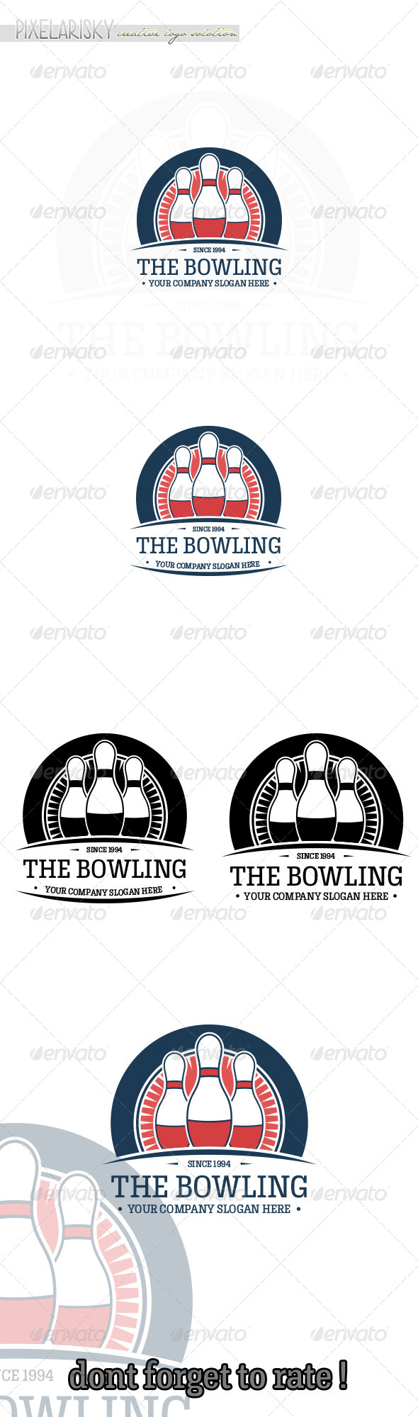 Bowling Sport Logo