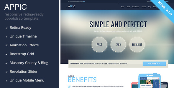 Appic - Business & Technology Bootstrap Template - Software Technology