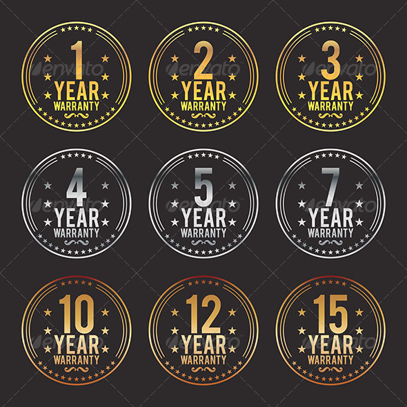Gradient Warranty Badges Gradient Warranty Badges