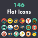 146 Modern Flat Icons 146 Modern Flat Icons - GraphicRiver Item for Sale