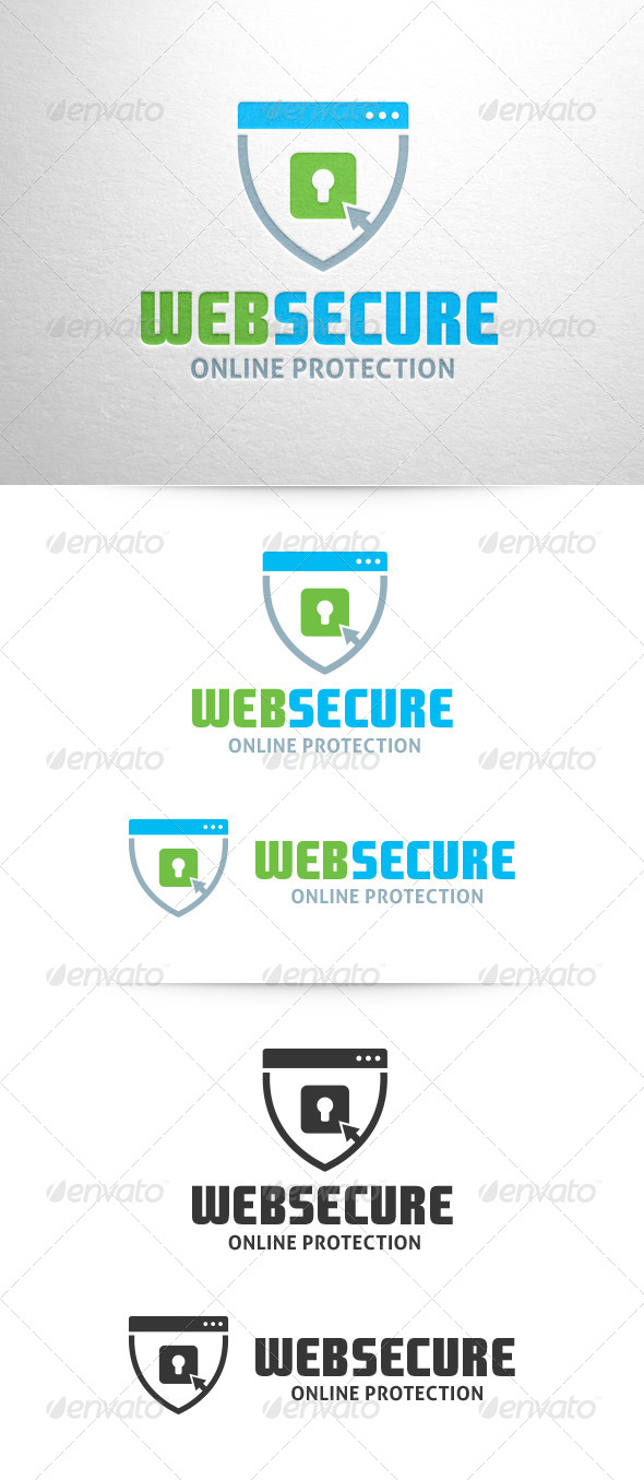 Web Secure Logo Template Web Secure Logo Template
