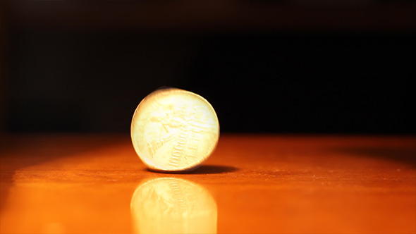 Spining Silver Coin Spining Silver Coin